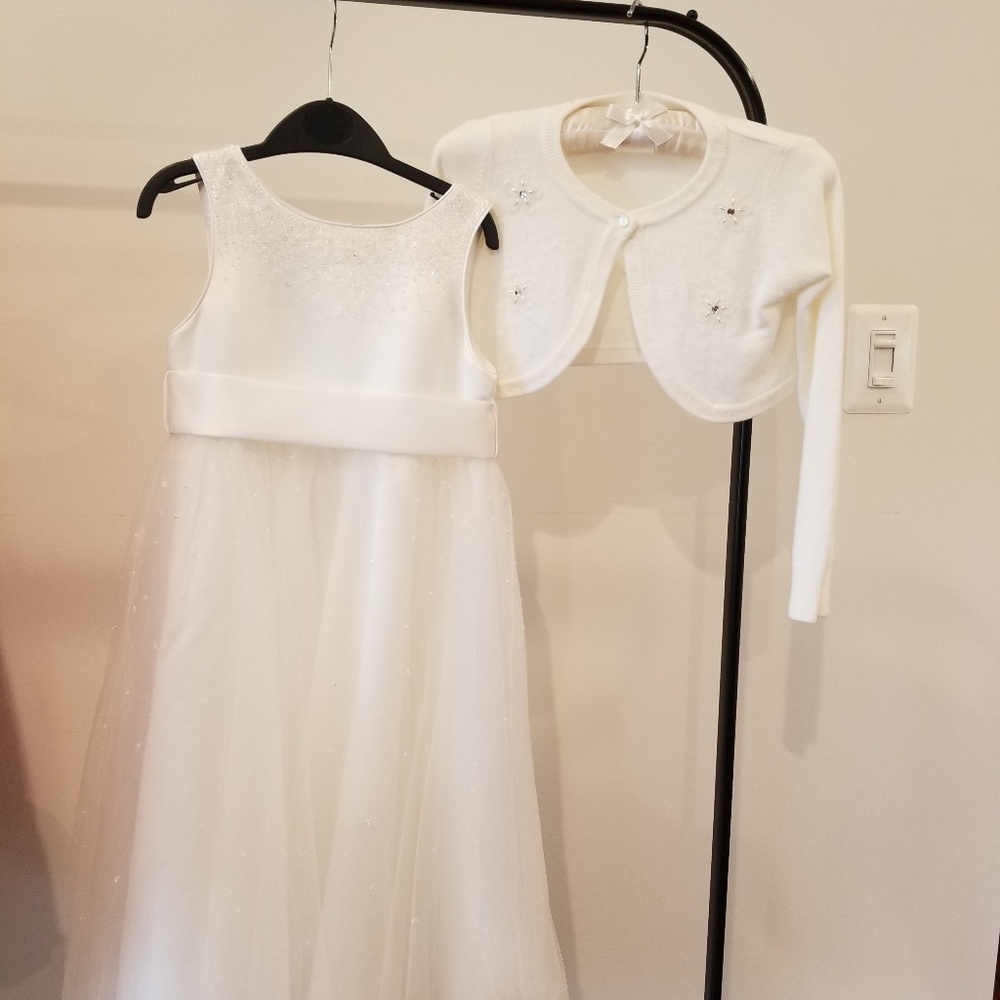 Beautiful girls white dress! great for celebration
